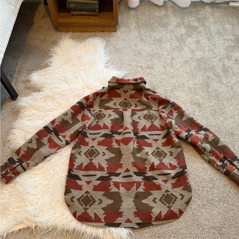 Western Button-Up Shacket - Picture 2 of 2